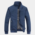 Veste Zippée Col Montant Manches Longues Pour Homme