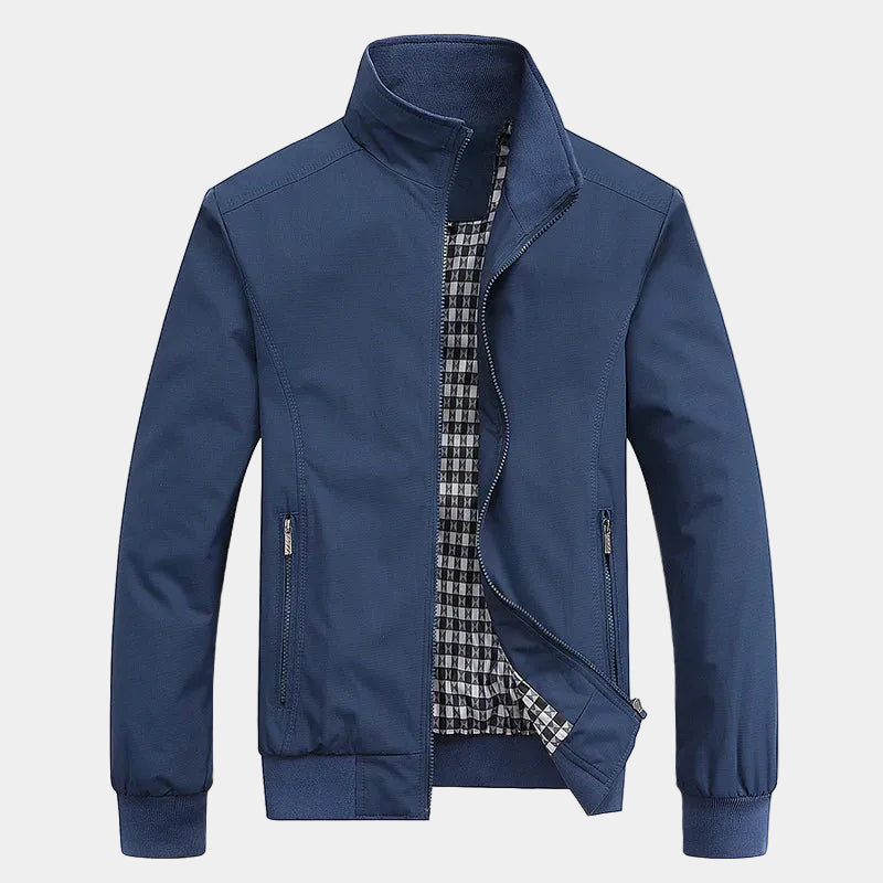 Veste Zippée Col Montant Manches Longues Pour Homme