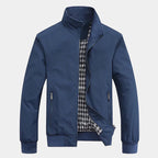 Blouson Zippé Col Montant Manches Longues Pour Homme