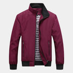 Blouson Zippé Col Montant Manches Longues Pour Homme