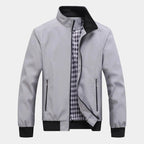 Blouson Zippé Col Montant Manches Longues Pour Homme