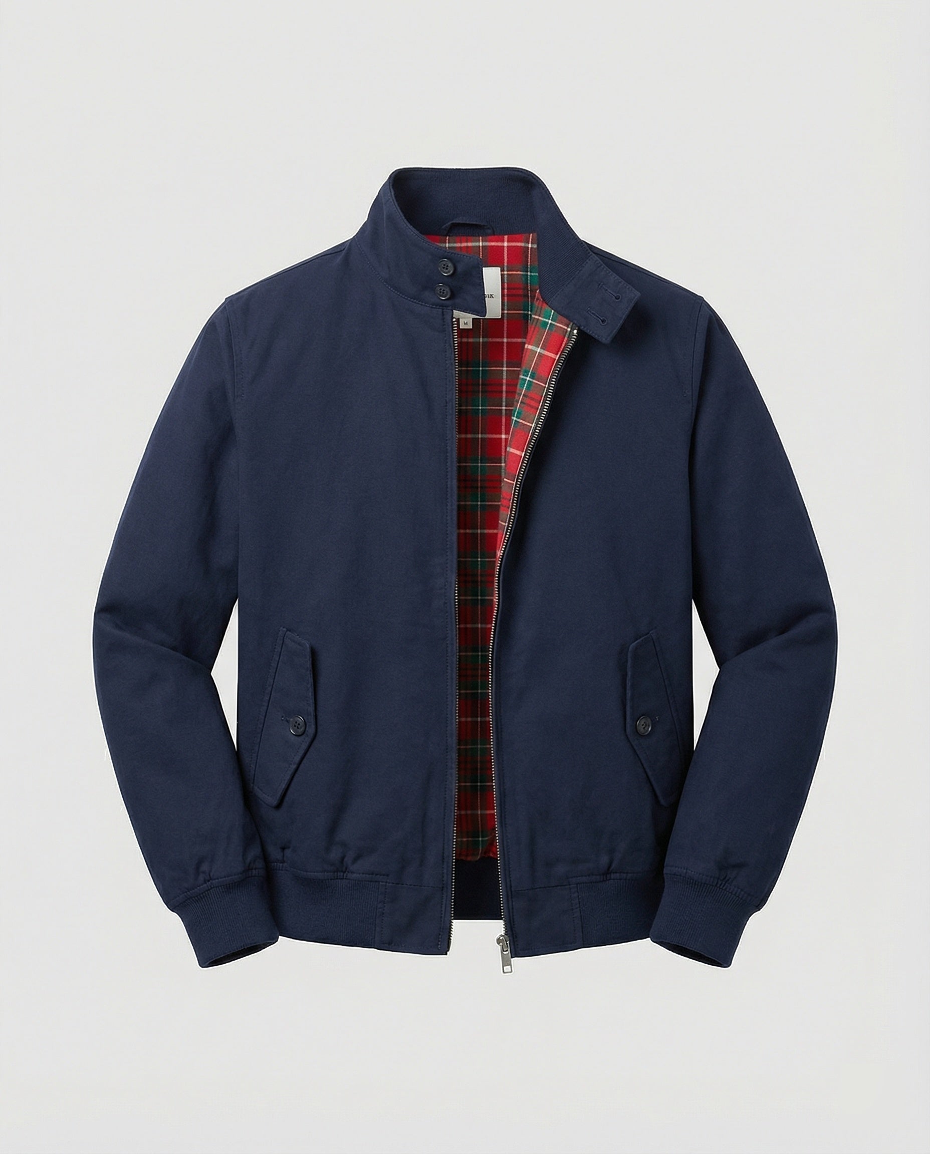 Veste Zippée Col Montant Boutonnée Pour Homme