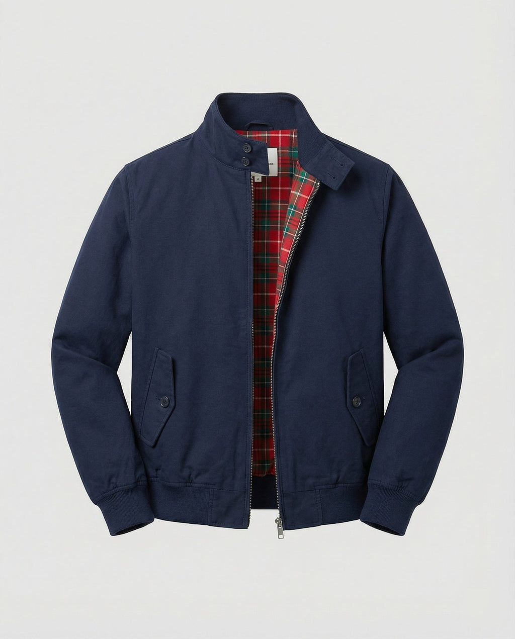 Blouson Zippé Col Montant Boutonné Pour Homme