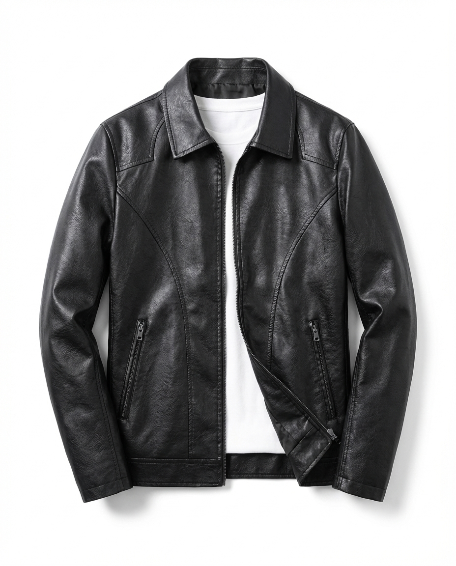 Blouson Zippé Col Classique Manches Longues Poches Pour Homme