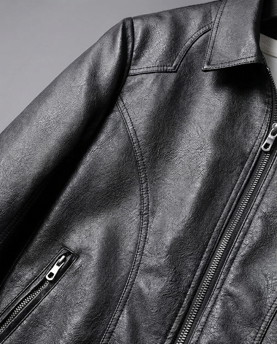 Veste Zippée Col Classique Manches Longues Poches Pour Homme