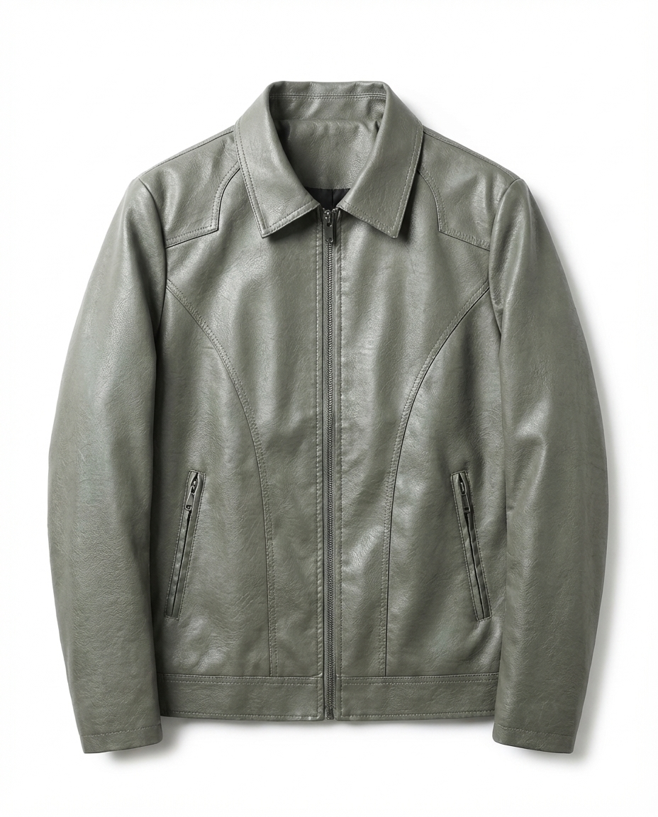 Blouson Zippé Col Classique Manches Longues Poches Pour Homme