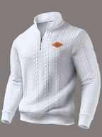 Pull Maille Douce Demi-Zip Pour Homme
