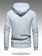 Homme Sweat Capuche Boutonné