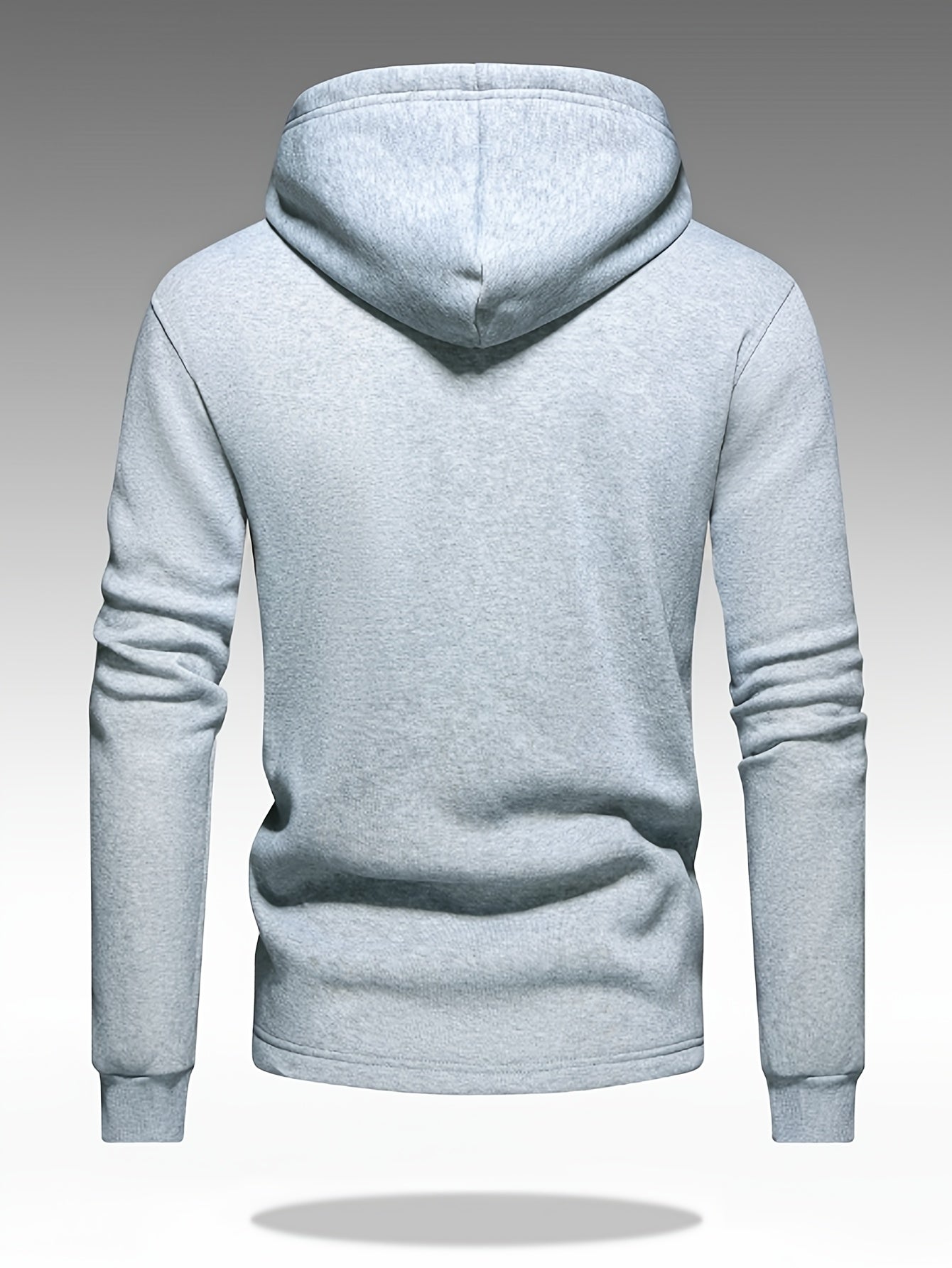 Homme Sweat Capuche Boutonné