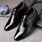 Chaussures Derby À Lacets Bout Rond Pour Homme