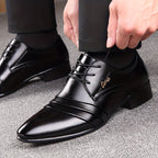 Chaussures Derby À Lacets Bout Rond Pour Homme