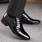 Chaussures Derby À Lacets Bout Rond Pour Homme