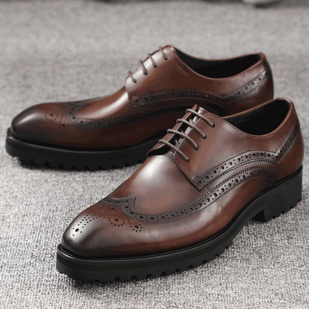 Chaussures Derby À Lacets Pour Homme