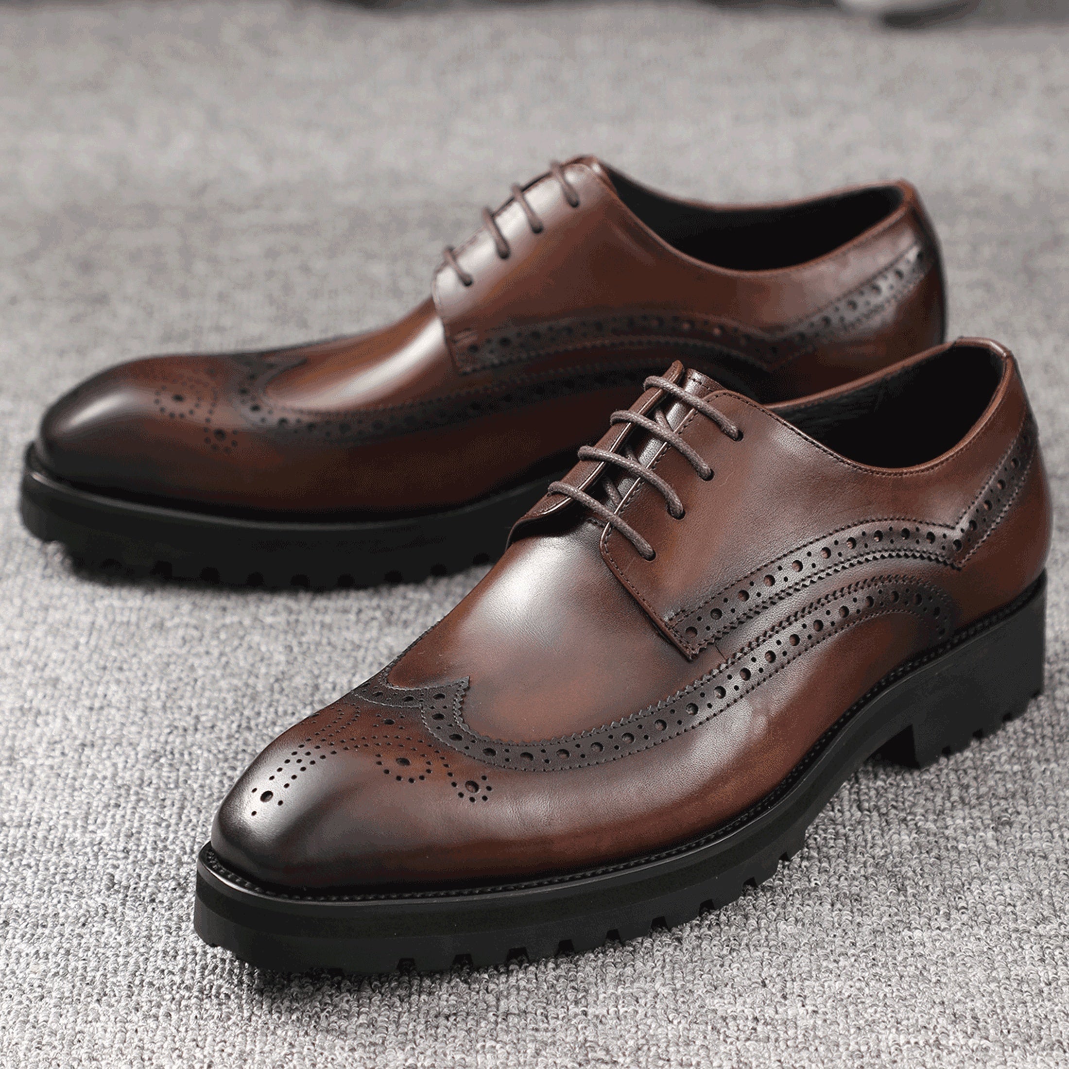 Chaussures Derby À Lacets Pour Homme