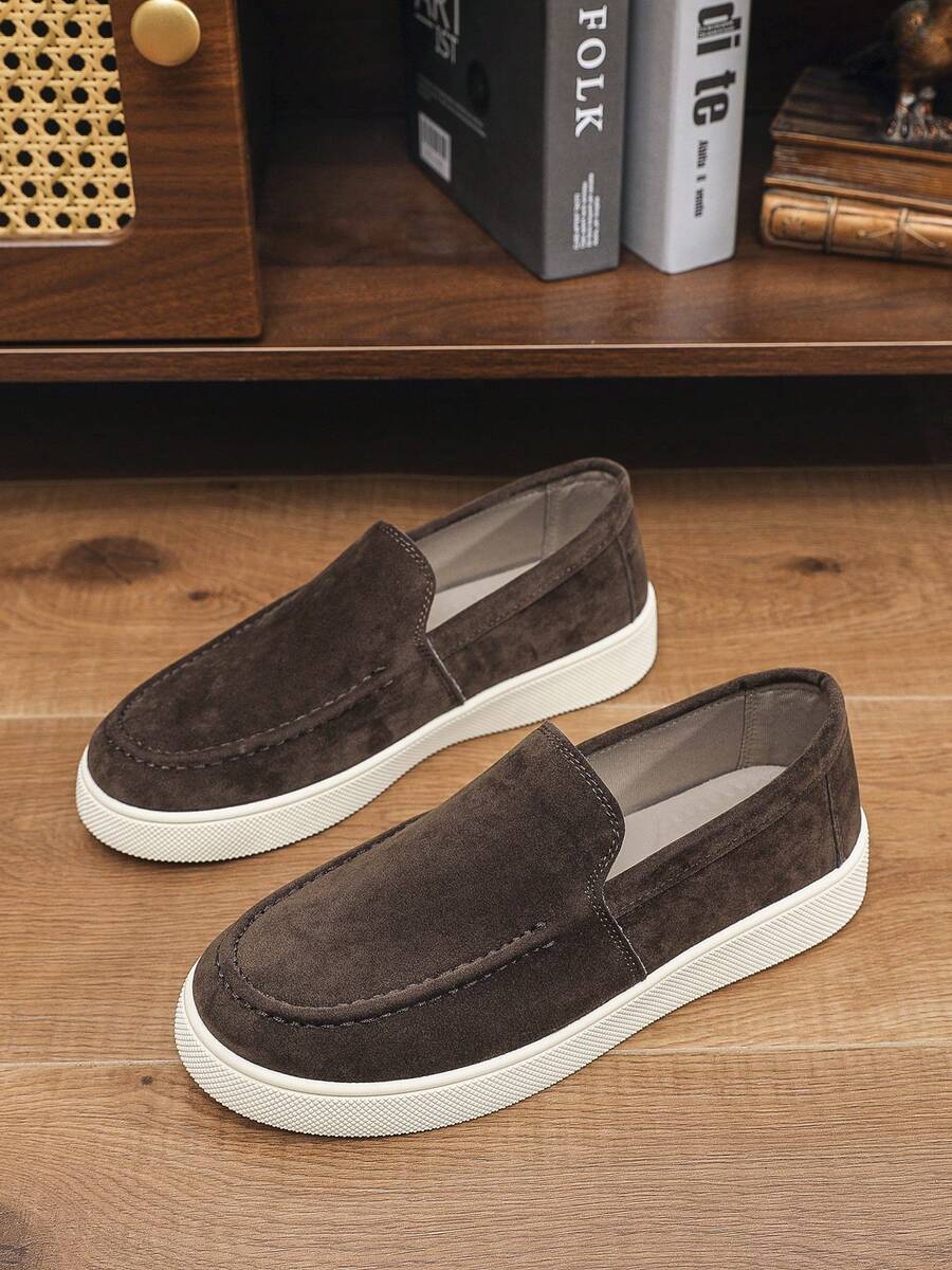 Chaussures À Enfiler Bout Rond Pour Homme