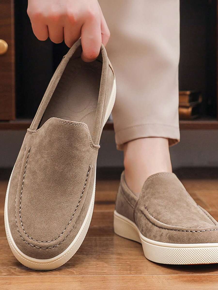 Chaussures À Enfiler Bout Rond Pour Homme