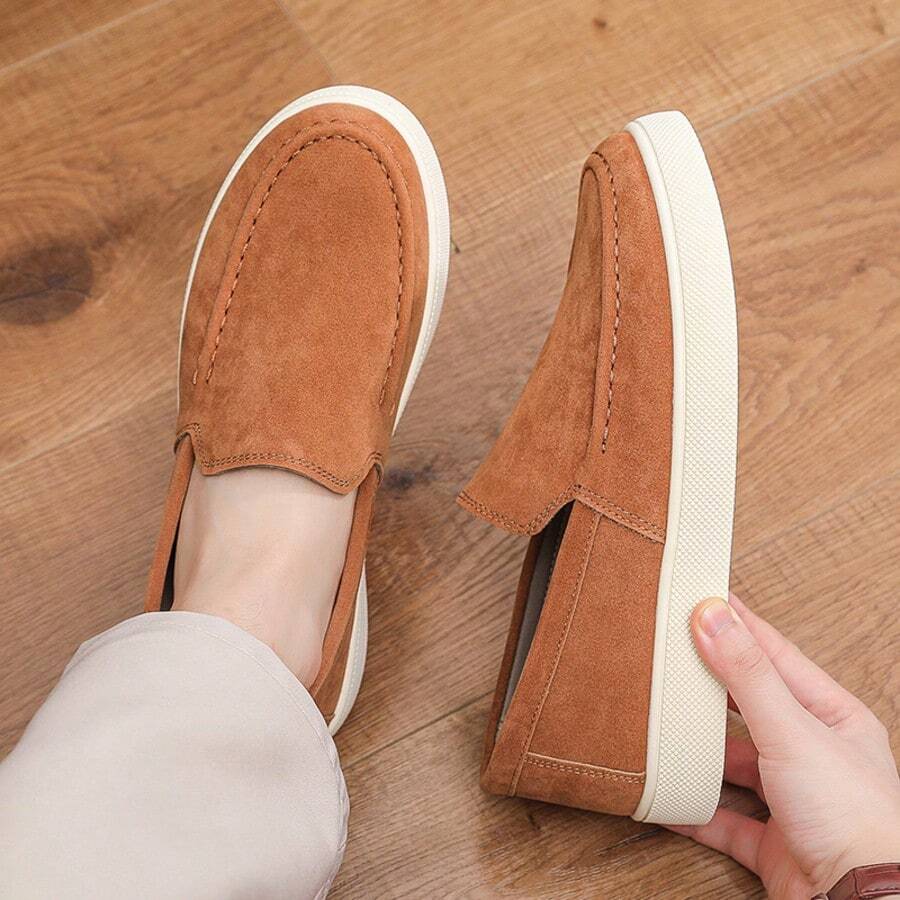 Chaussures À Enfiler Bout Rond Pour Homme