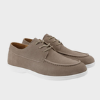 Chaussures À Lacets Bout Mocassin Coutures Apparentes Pour Homme