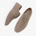 Chaussures À Lacets Bout Mocassin Coutures Apparentes Pour Homme
