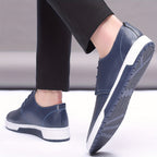 Chaussures À Lacets Perforations Semelle Contrastée Bout Rond Pour Homme