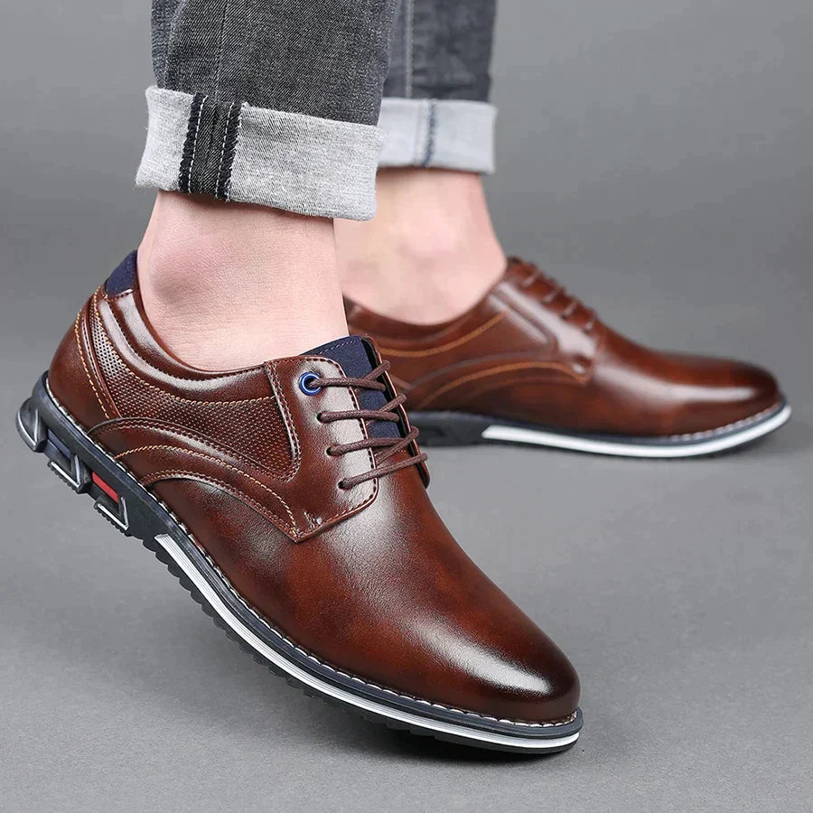 Chaussures À Lacets Semelle Épaisse Œillets Pour Homme