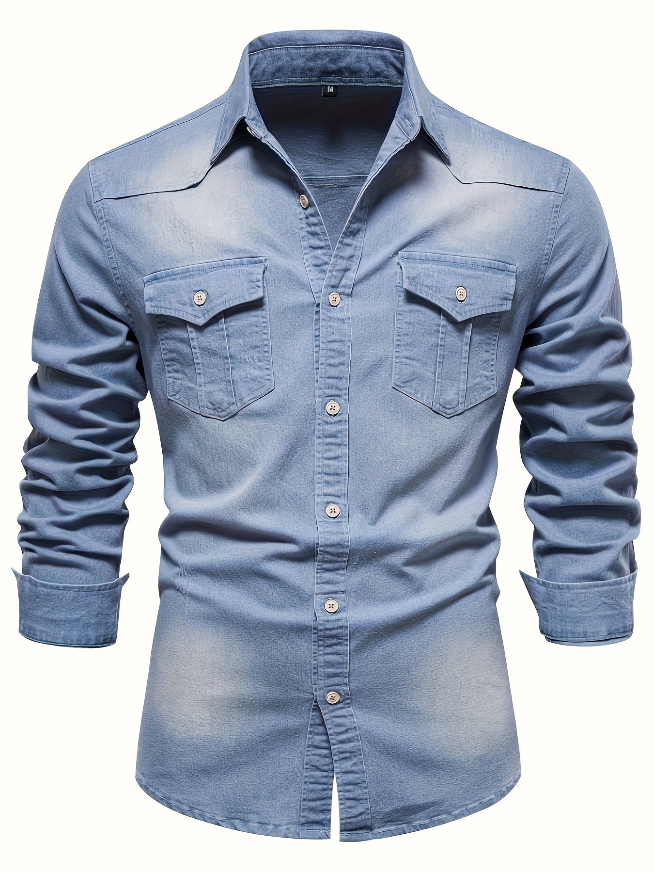 Chemise en Jean Aspect Denim Pour Homme