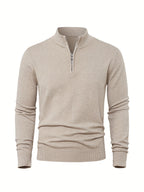 Homme Pull Col Zippé