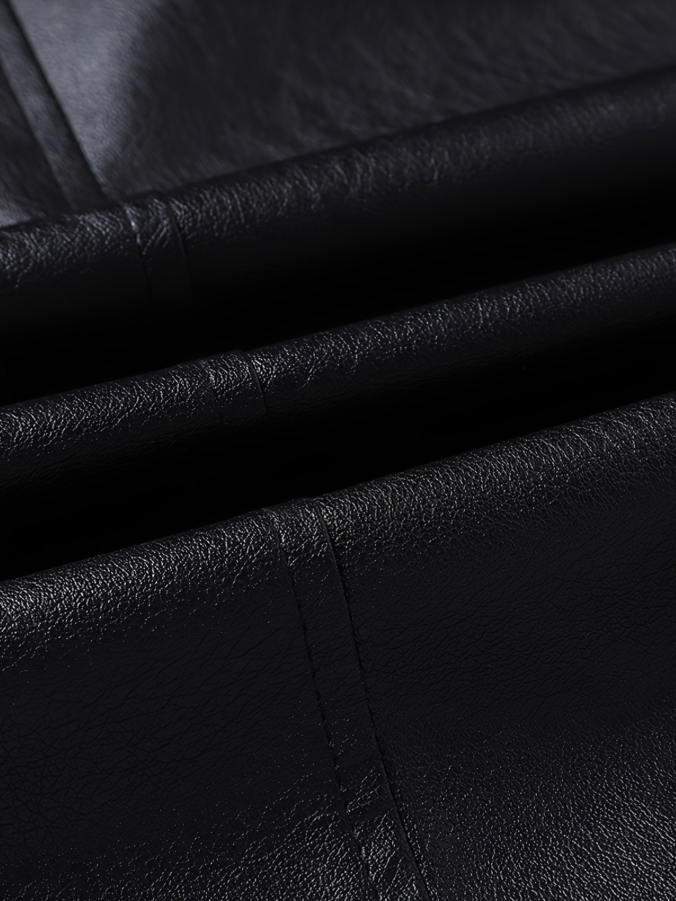 Homme Veste Aspect Cuir