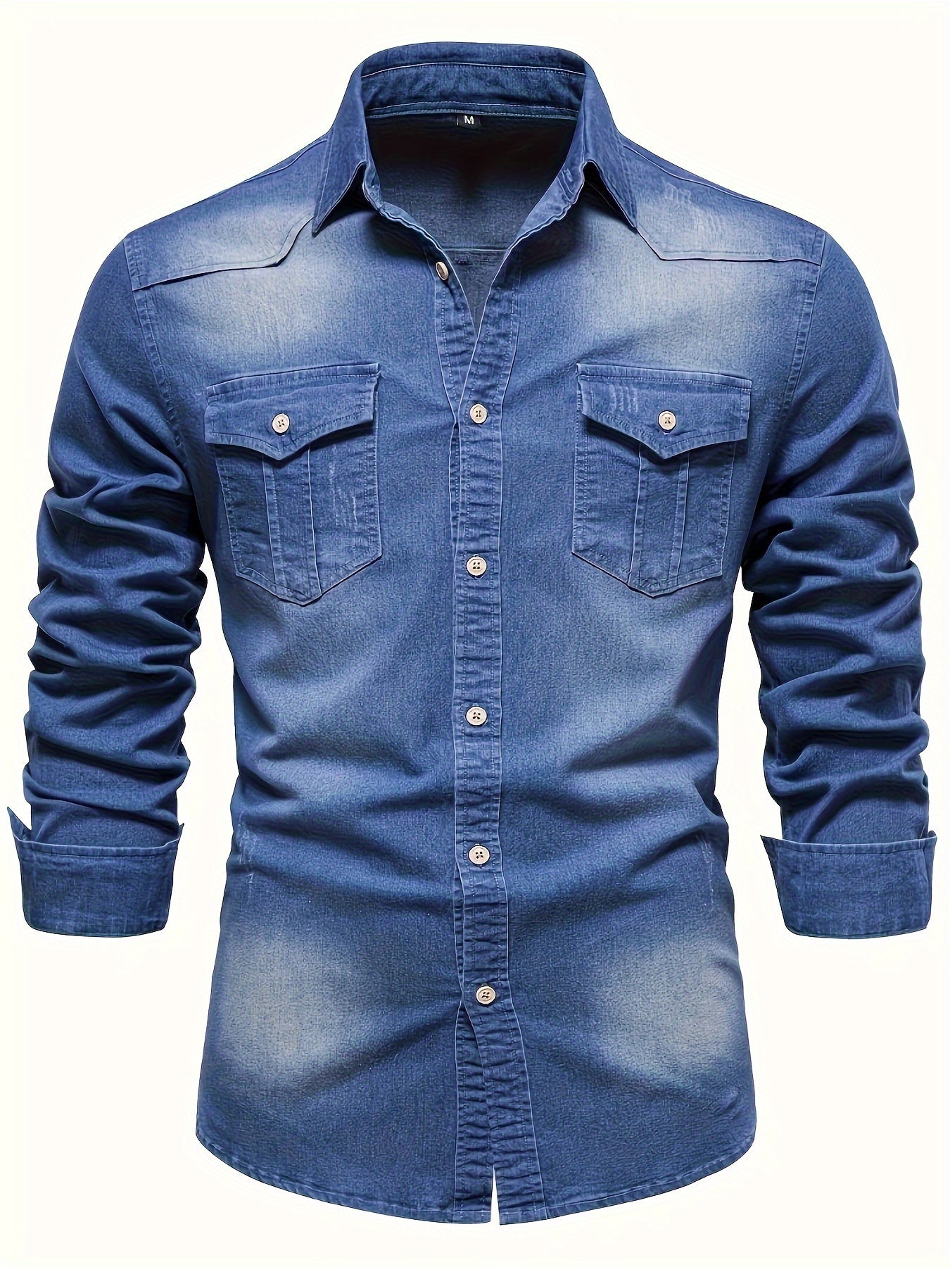 Chemise en Jean Aspect Denim Pour Homme