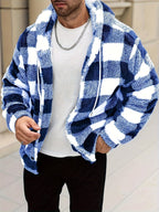 Homme Veste Sherpa Capuche