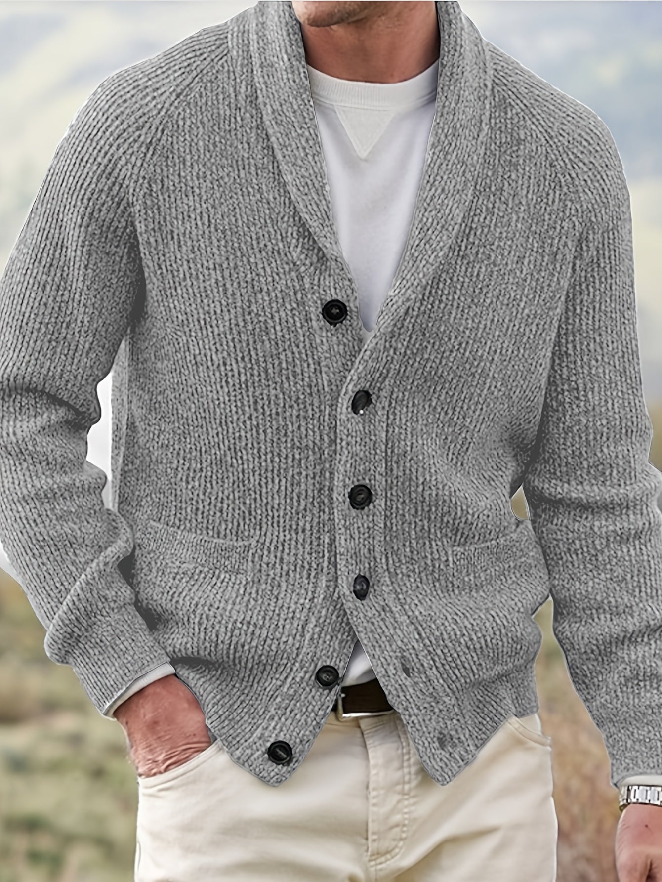 Cardigan Maille Douce Pour Homme