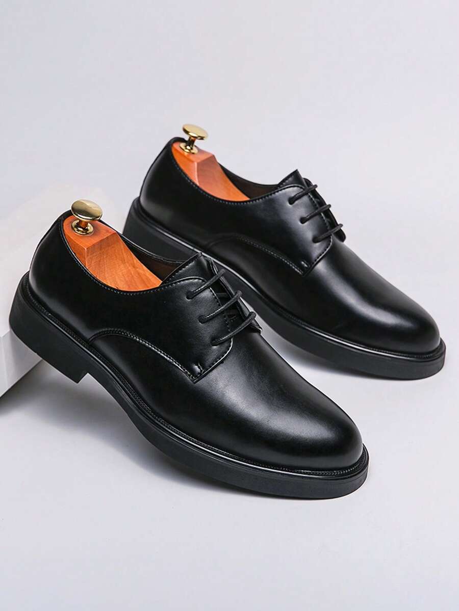 Chaussures Derby Bout Rond Pour Homme