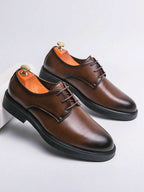 Chaussures Derby Bout Rond Pour Homme
