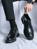 Chaussures Derby Bout Rond Pour Homme