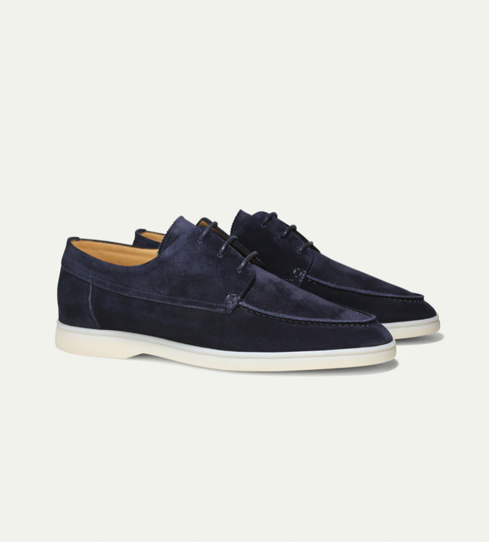 Chaussures Derby À Lacets Coutures Apparentes Empeigne Unie Pour Homme