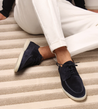 Chaussures Derby À Lacets Coutures Apparentes Empeigne Unie Pour Homme