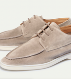 Chaussures Derby Bout Mocassin Coutures Apparentes Empeigne Unie Pour Homme