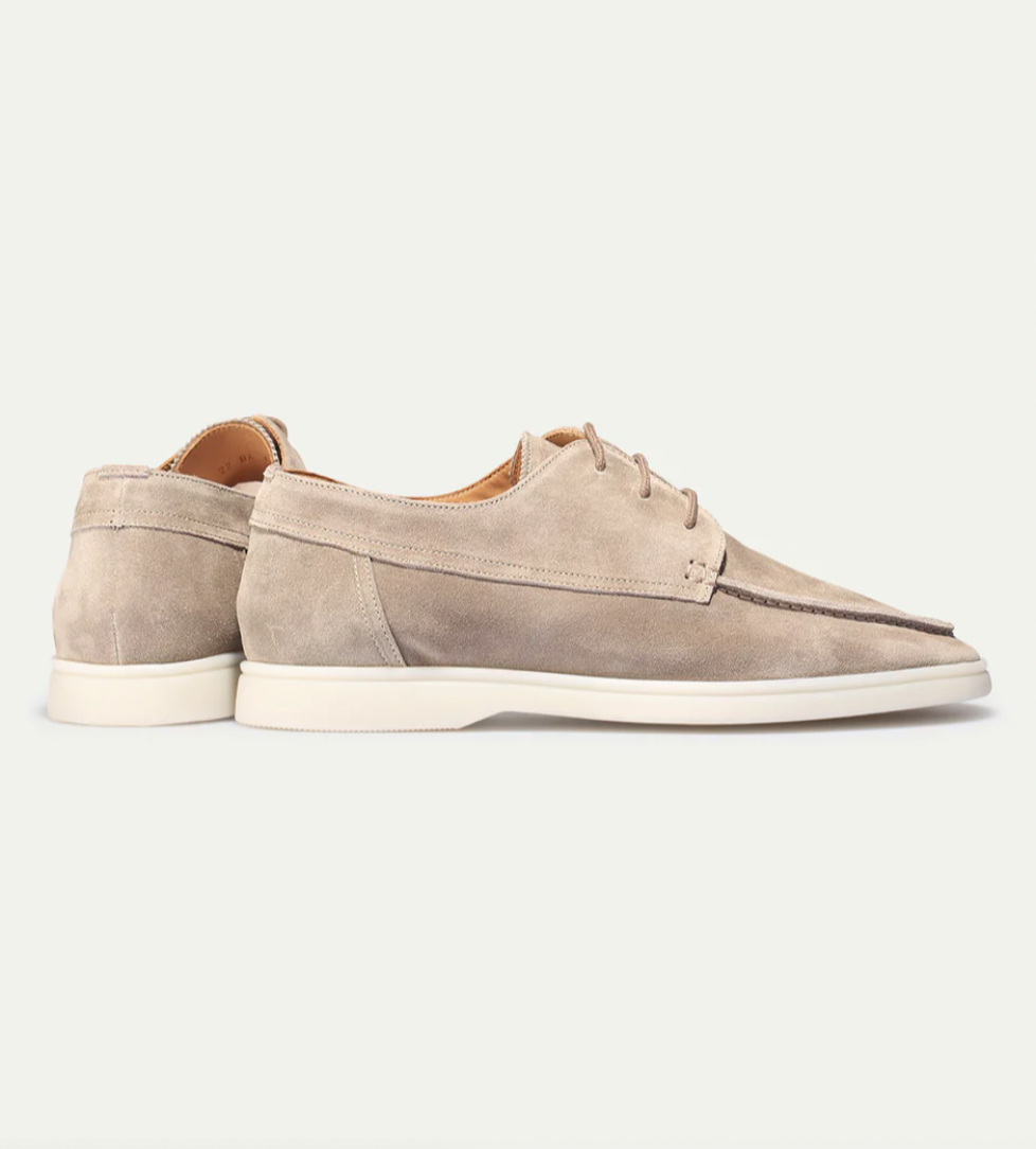 Chaussures Derby À Lacets Coutures Apparentes Empeigne Unie Pour Homme