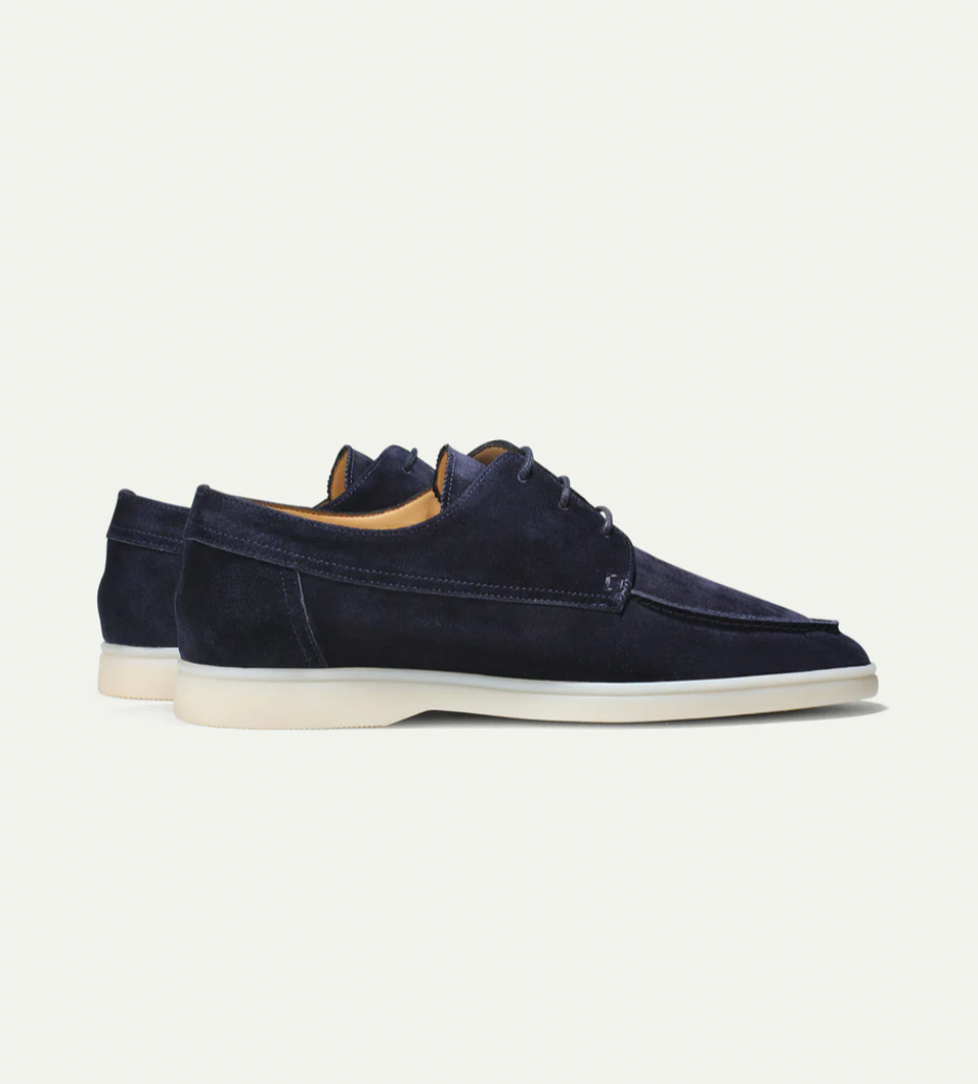 Chaussures Derby Bout Mocassin Coutures Apparentes Empeigne Unie Pour Homme