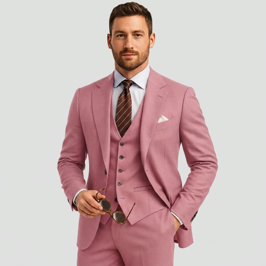 Costume 3 Pièces Doublé Superposable Pour Homme