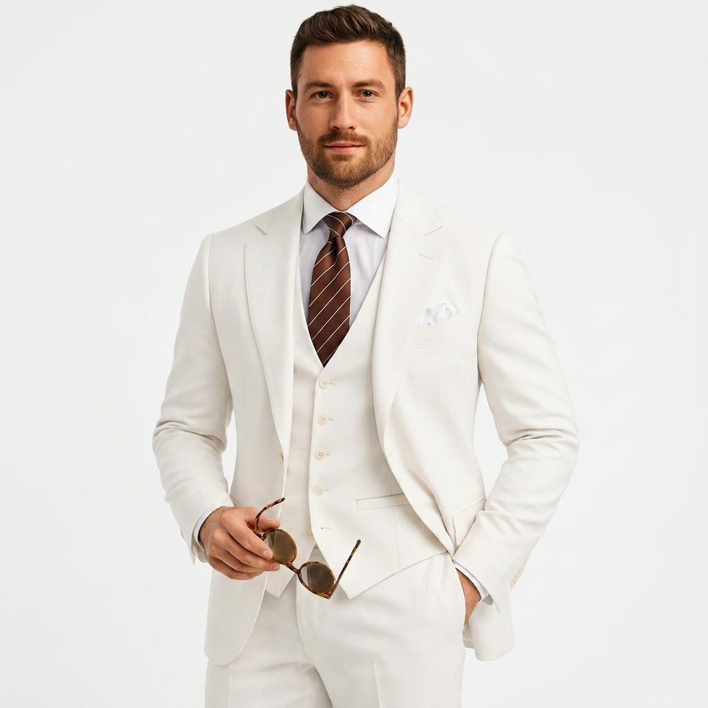 Costume 3 Pièces Doublé Superposable Pour Homme