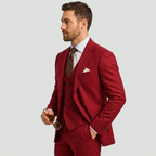 Costume 3 Pièces Doublé Superposable Pour Homme