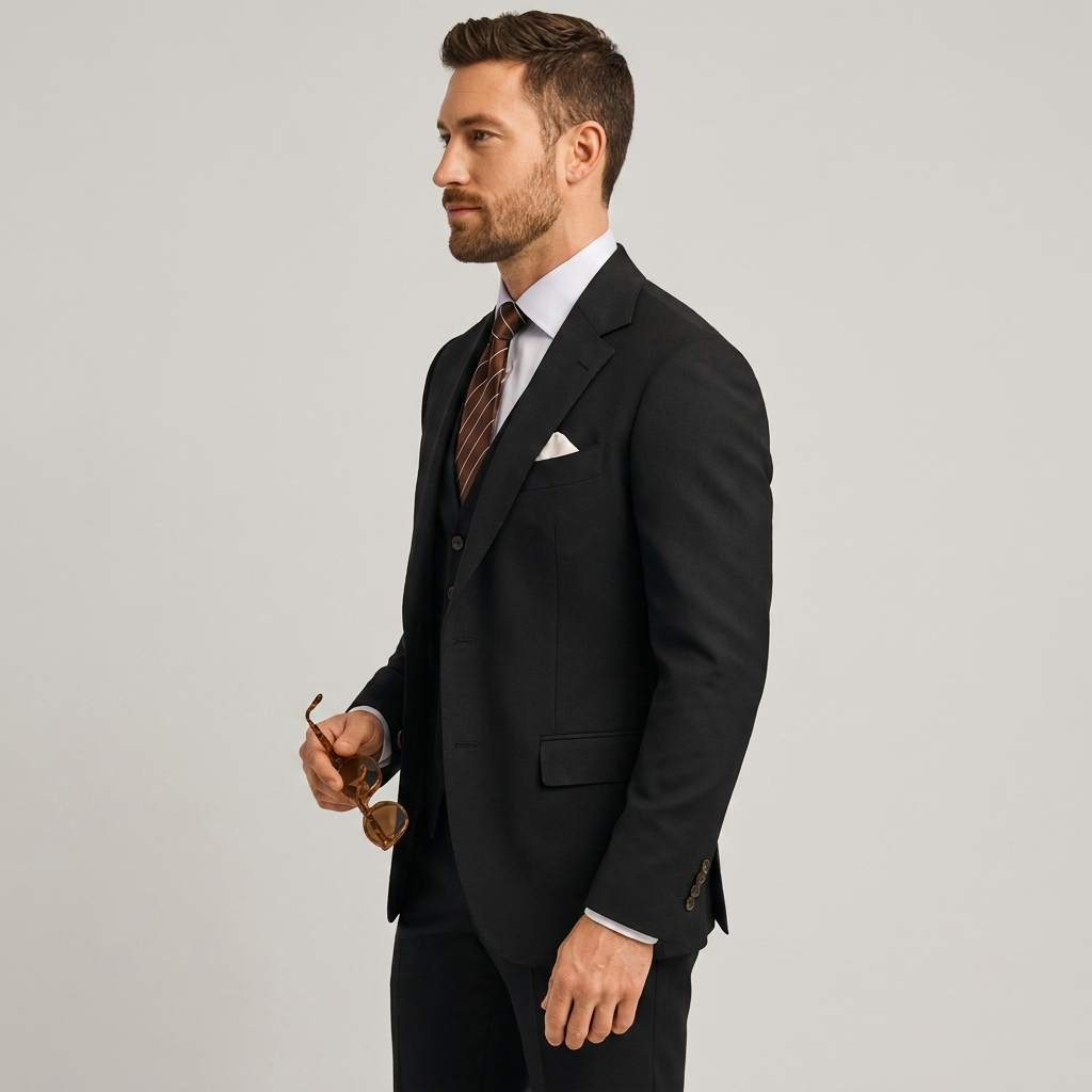 Costume 3 Pièces Doublé Superposable Pour Homme