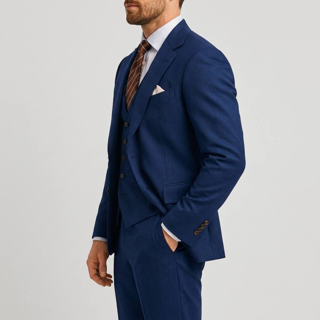 Costume 3 Pièces Doublé Superposable Pour Homme