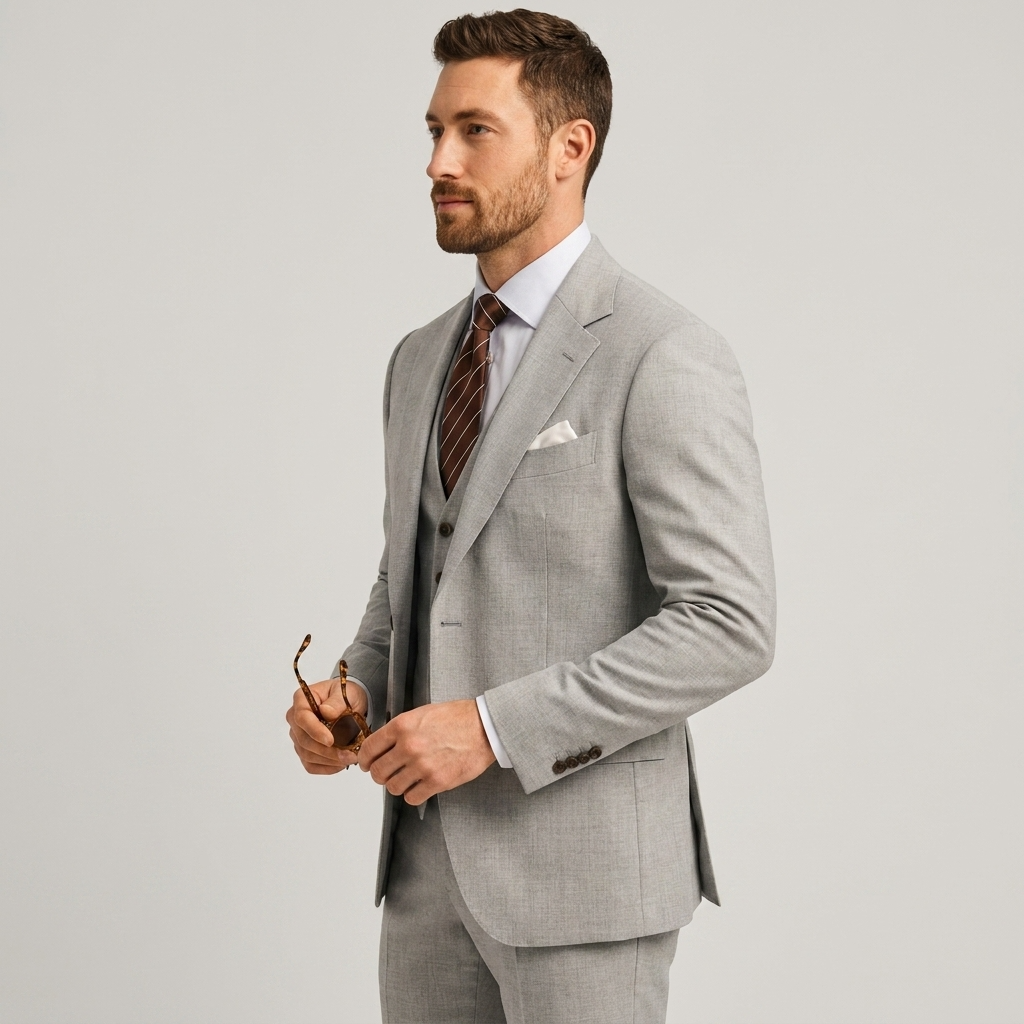 Costume 3 Pièces Doublé Superposable Pour Homme