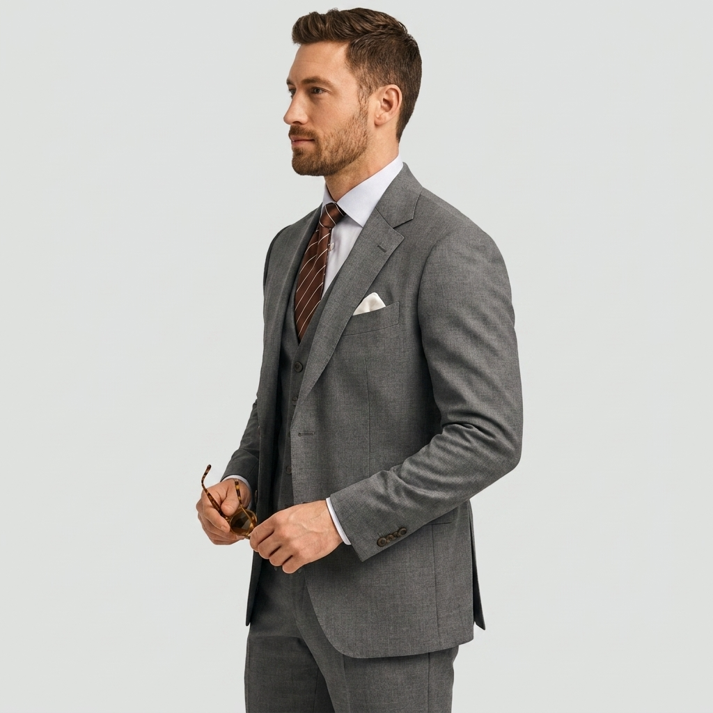 Costume 3 Pièces Doublé Superposable Pour Homme