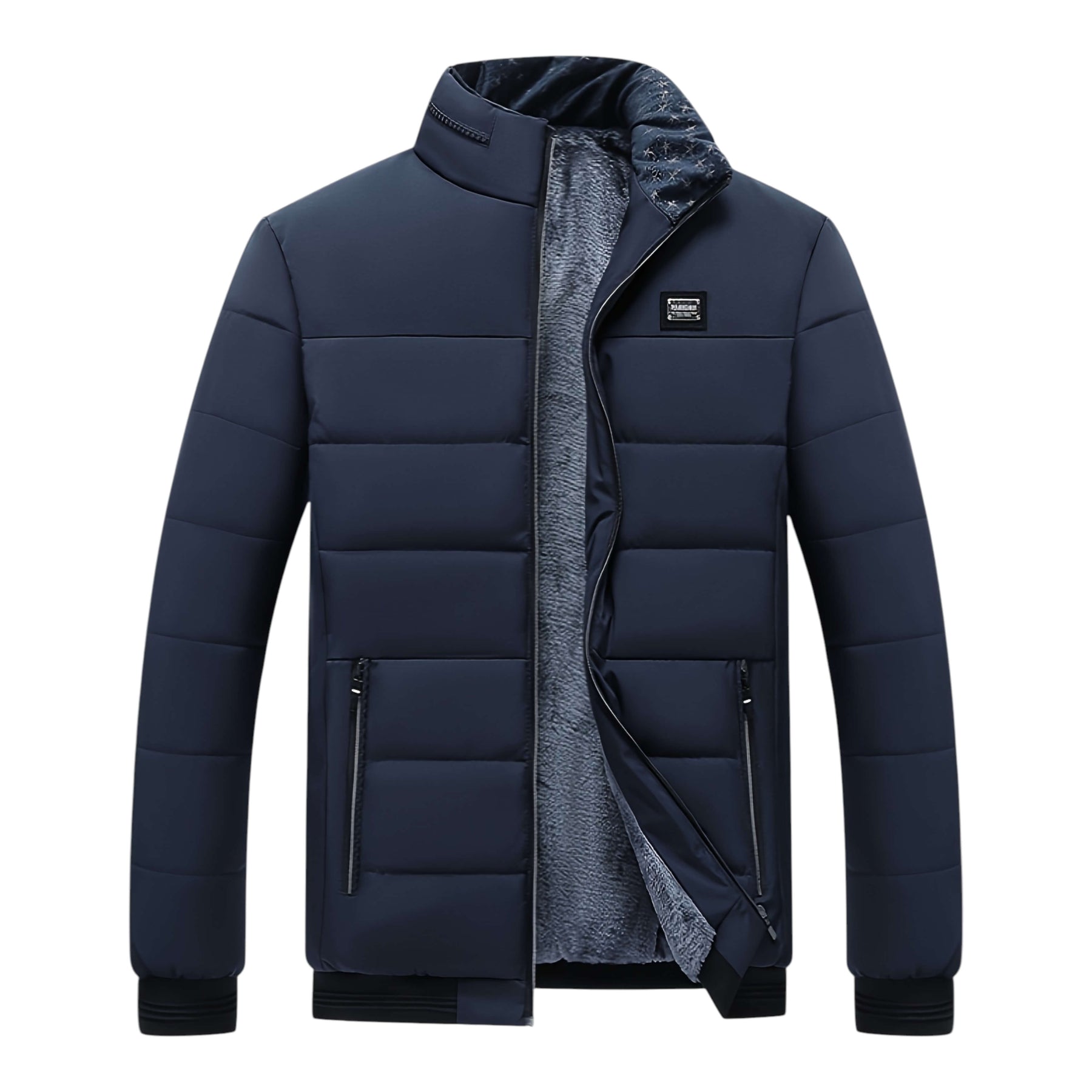 Veste Maille Côtelée Fermeture Zippée Pour Homme