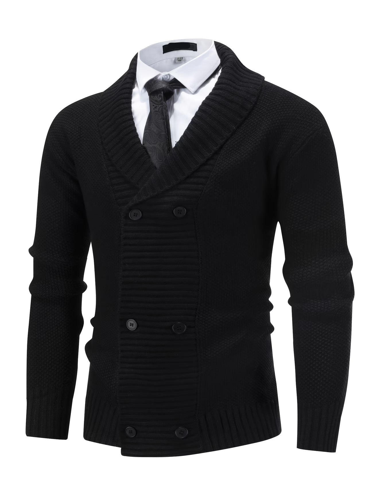 Cardigan Maille Côtelée Pour Homme