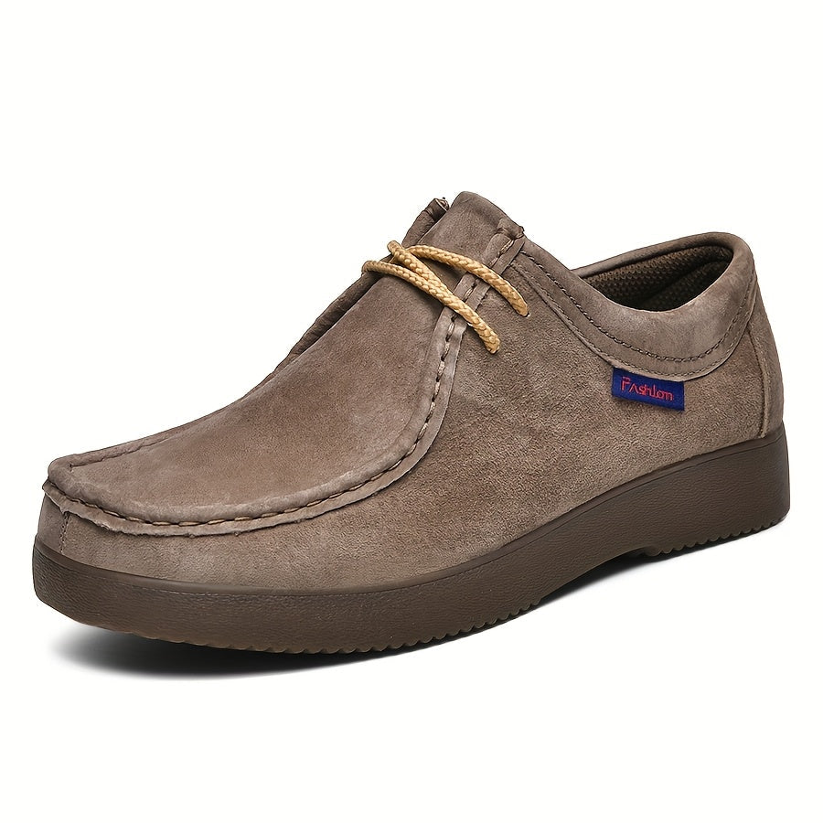Chaussures À Lacets Bateau Bout Rond Pour Homme