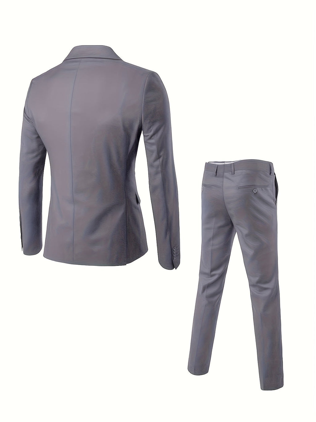Costume 2 Pièces Matière Stretch Col Cranté Pour Homme
